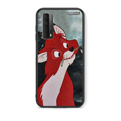 Θήκη Huawei P Smart 2021 Tod And Vixey Love 1 από τη Smartfits με σχέδιο στο πίσω μέρος και μαύρο περίβλημα | Huawei P Smart 2021 Tod And Vixey Love 1 case with colorful back and black bezels