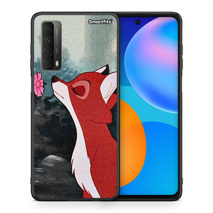 Θήκη Huawei P Smart 2021 Tod And Vixey Love 2 από τη Smartfits με σχέδιο στο πίσω μέρος και μαύρο περίβλημα | Huawei P Smart 2021 Tod And Vixey Love 2 case with colorful back and black bezels