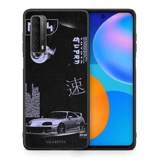 Θήκη Αγίου Βαλεντίνου Huawei P Smart 2021 Tokyo Drift από τη Smartfits με σχέδιο στο πίσω μέρος και μαύρο περίβλημα | Huawei P Smart 2021 Tokyo Drift case with colorful back and black bezels