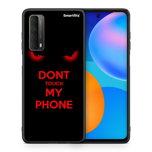 Θήκη Huawei P Smart 2021 Touch My Phone από τη Smartfits με σχέδιο στο πίσω μέρος και μαύρο περίβλημα | Huawei P Smart 2021 Touch My Phone case with colorful back and black bezels