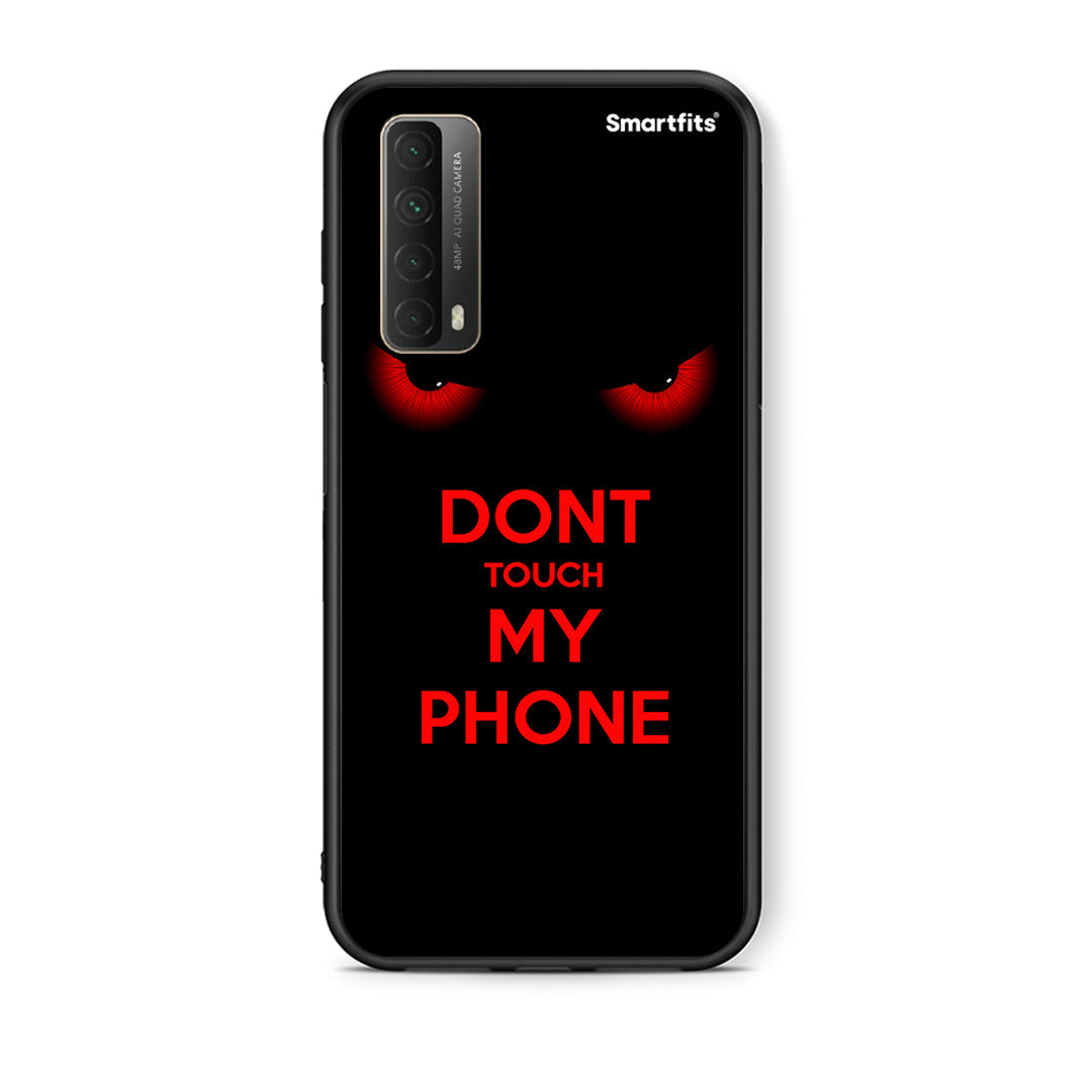 Θήκη Huawei P Smart 2021 Touch My Phone από τη Smartfits με σχέδιο στο πίσω μέρος και μαύρο περίβλημα | Huawei P Smart 2021 Touch My Phone case with colorful back and black bezels