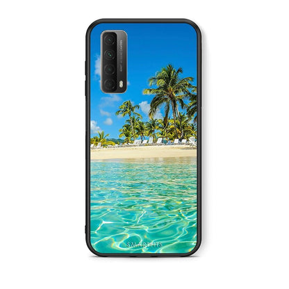 Θήκη Huawei P Smart 2021 Tropical Vibes από τη Smartfits με σχέδιο στο πίσω μέρος και μαύρο περίβλημα | Huawei P Smart 2021 Tropical Vibes case with colorful back and black bezels