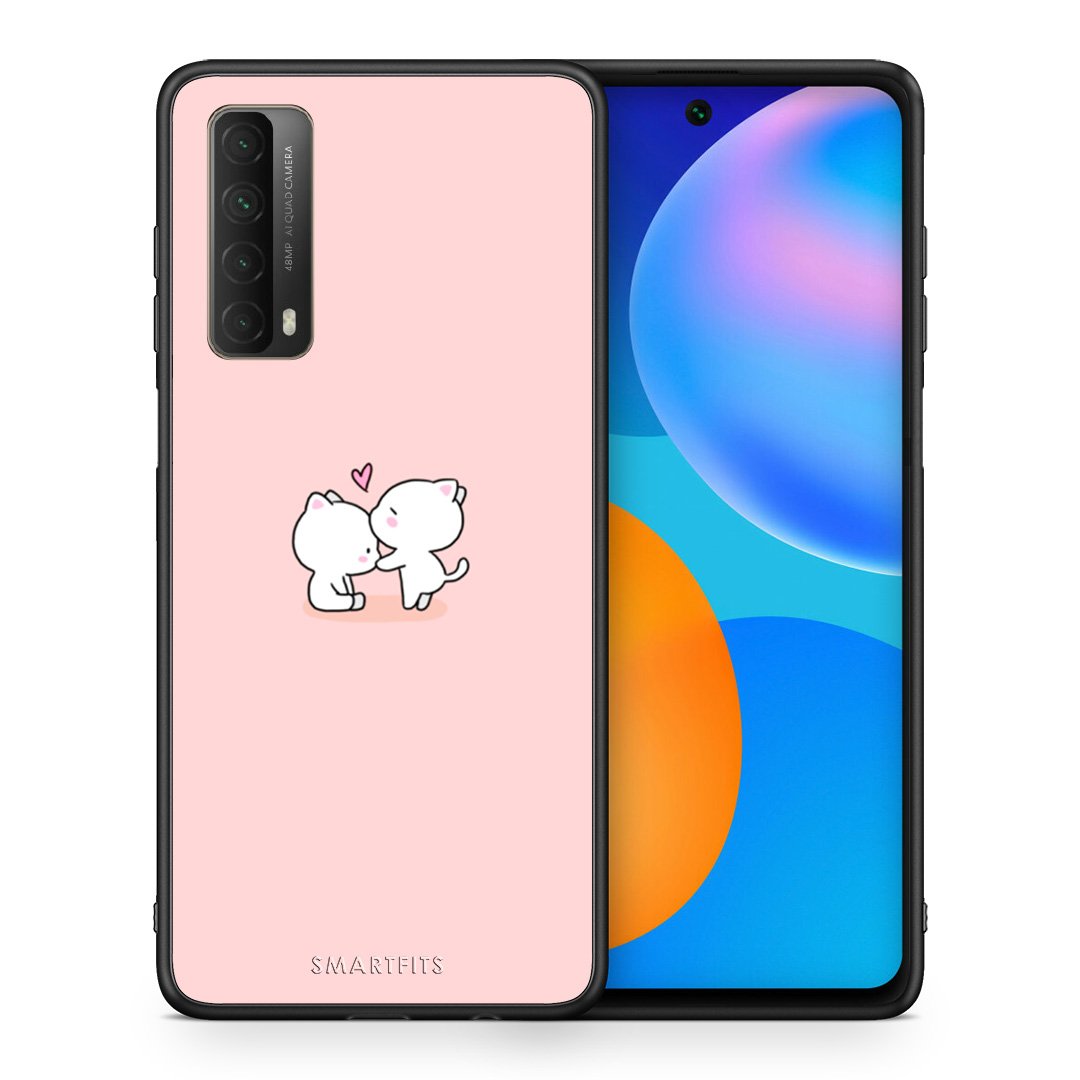 Θήκη Huawei P Smart 2021 Love Valentine από τη Smartfits με σχέδιο στο πίσω μέρος και μαύρο περίβλημα | Huawei P Smart 2021 Love Valentine case with colorful back and black bezels