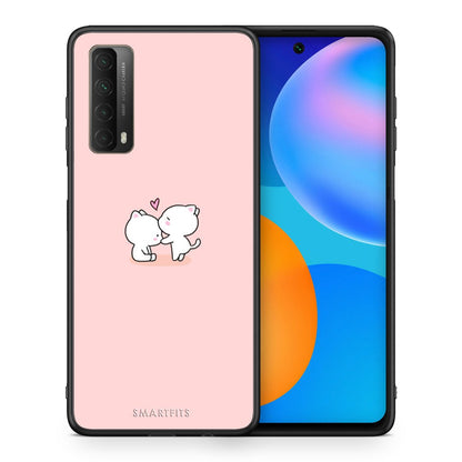 Θήκη Huawei P Smart 2021 Love Valentine από τη Smartfits με σχέδιο στο πίσω μέρος και μαύρο περίβλημα | Huawei P Smart 2021 Love Valentine case with colorful back and black bezels