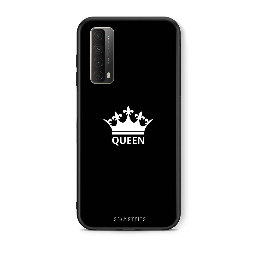 Θήκη Huawei P Smart 2021 Queen Valentine από τη Smartfits με σχέδιο στο πίσω μέρος και μαύρο περίβλημα | Huawei P Smart 2021 Queen Valentine case with colorful back and black bezels