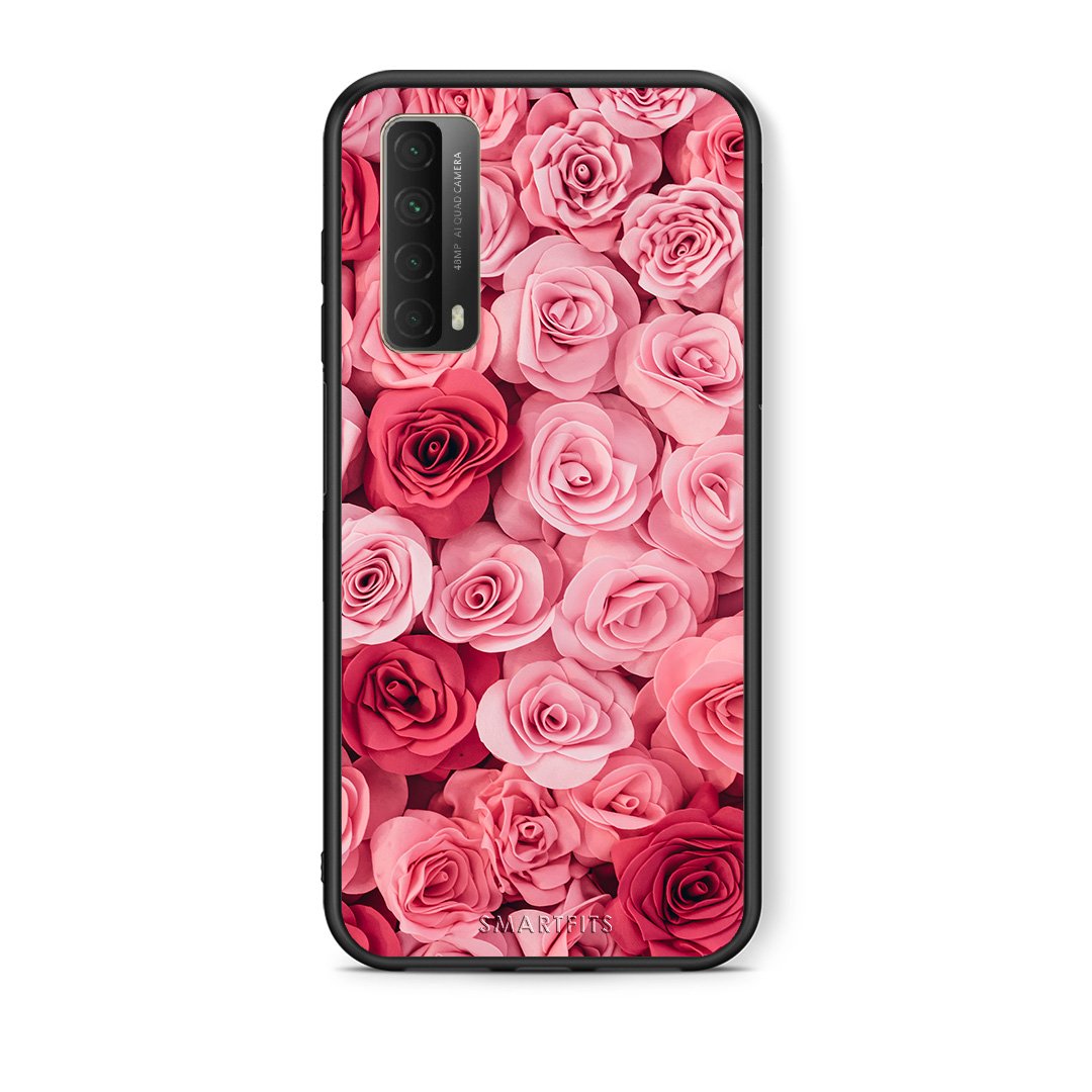 Θήκη Huawei P Smart 2021 RoseGarden Valentine από τη Smartfits με σχέδιο στο πίσω μέρος και μαύρο περίβλημα | Huawei P Smart 2021 RoseGarden Valentine case with colorful back and black bezels