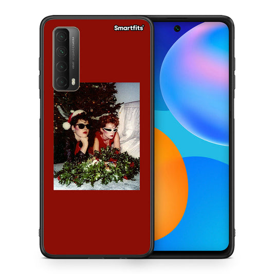 Θήκη Huawei P Smart 2021 Waiting For Xmas από τη Smartfits με σχέδιο στο πίσω μέρος και μαύρο περίβλημα | Huawei P Smart 2021 Waiting For Xmas case with colorful back and black bezels