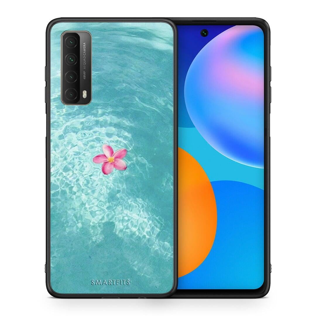 Θήκη Huawei P Smart 2021 Water Flower από τη Smartfits με σχέδιο στο πίσω μέρος και μαύρο περίβλημα | Huawei P Smart 2021 Water Flower case with colorful back and black bezels