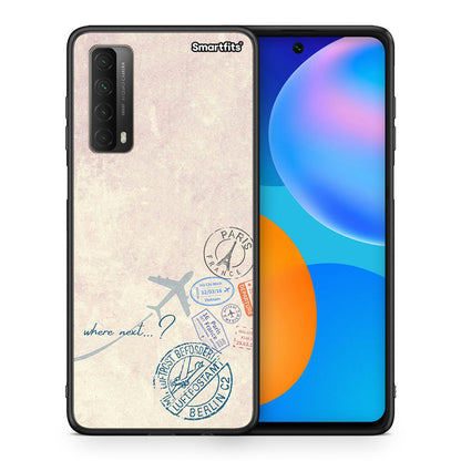 Θήκη Huawei P Smart 2021 Where Next από τη Smartfits με σχέδιο στο πίσω μέρος και μαύρο περίβλημα | Huawei P Smart 2021 Where Next case with colorful back and black bezels