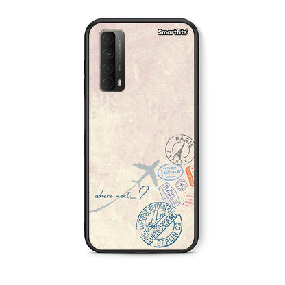 Θήκη Huawei P Smart 2021 Where Next από τη Smartfits με σχέδιο στο πίσω μέρος και μαύρο περίβλημα | Huawei P Smart 2021 Where Next case with colorful back and black bezels