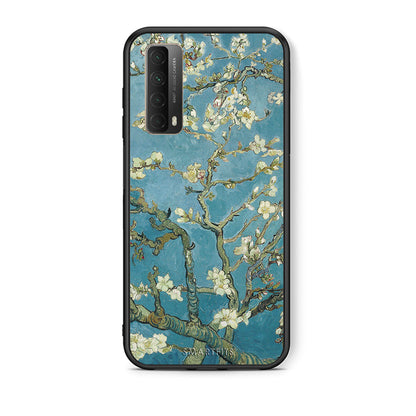 Θήκη Huawei P Smart 2021 White Blossoms από τη Smartfits με σχέδιο στο πίσω μέρος και μαύρο περίβλημα | Huawei P Smart 2021 White Blossoms case with colorful back and black bezels