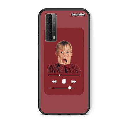 Θήκη Huawei P Smart 2021 Xmas Alone Music από τη Smartfits με σχέδιο στο πίσω μέρος και μαύρο περίβλημα | Huawei P Smart 2021 Xmas Alone Music case with colorful back and black bezels
