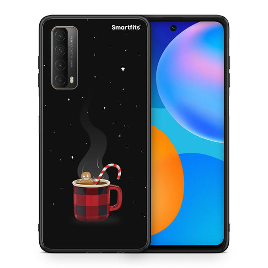 Θήκη Huawei P Smart 2021 Xmas Bathing από τη Smartfits με σχέδιο στο πίσω μέρος και μαύρο περίβλημα | Huawei P Smart 2021 Xmas Bathing case with colorful back and black bezels