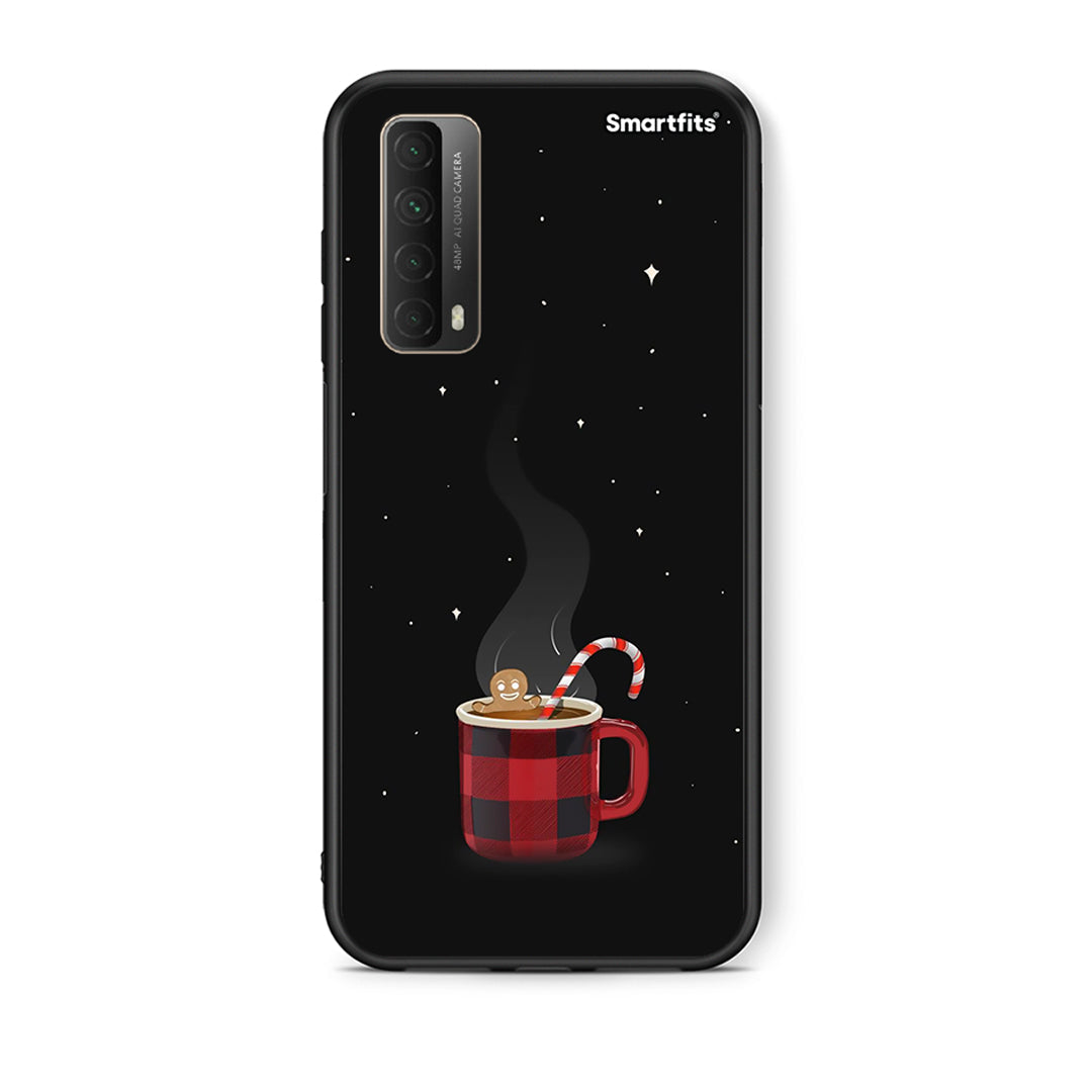 Θήκη Huawei P Smart 2021 Xmas Bathing από τη Smartfits με σχέδιο στο πίσω μέρος και μαύρο περίβλημα | Huawei P Smart 2021 Xmas Bathing case with colorful back and black bezels