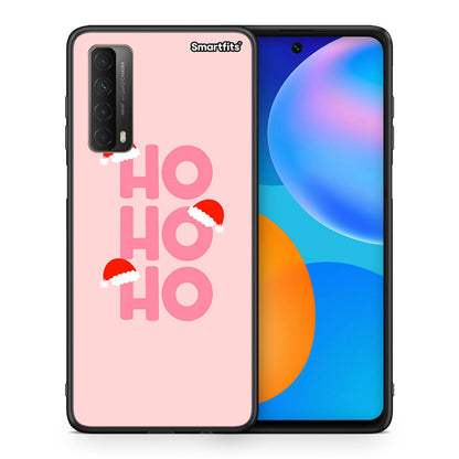 Θήκη Huawei P Smart 2021 Xmas Ho Ho Ho από τη Smartfits με σχέδιο στο πίσω μέρος και μαύρο περίβλημα | Huawei P Smart 2021 Xmas Ho Ho Ho case with colorful back and black bezels