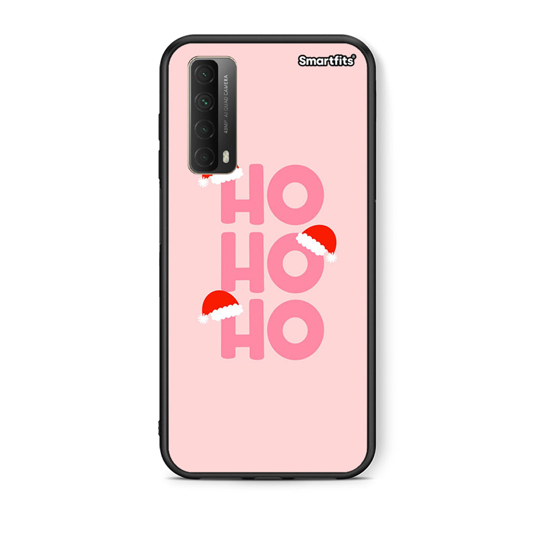 Θήκη Huawei P Smart 2021 Xmas Ho Ho Ho από τη Smartfits με σχέδιο στο πίσω μέρος και μαύρο περίβλημα | Huawei P Smart 2021 Xmas Ho Ho Ho case with colorful back and black bezels