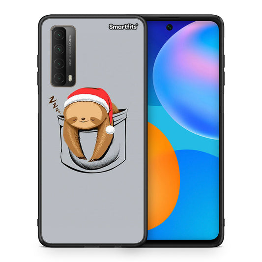 Θήκη Huawei P Smart 2021 Xmas Zzzz από τη Smartfits με σχέδιο στο πίσω μέρος και μαύρο περίβλημα | Huawei P Smart 2021 Xmas Zzzz case with colorful back and black bezels