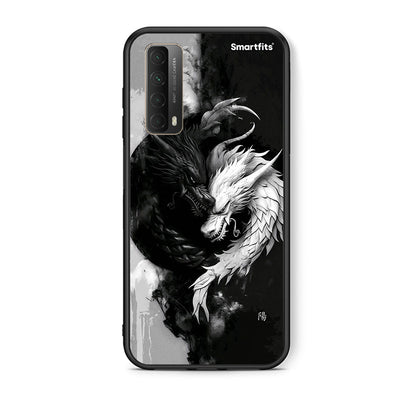 Θήκη Huawei P Smart 2021 Yin Yang από τη Smartfits με σχέδιο στο πίσω μέρος και μαύρο περίβλημα | Huawei P Smart 2021 Yin Yang case with colorful back and black bezels
