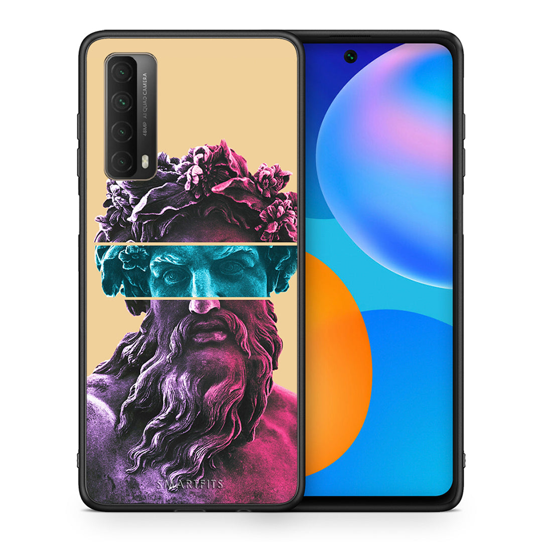 Θήκη Αγίου Βαλεντίνου Huawei P Smart 2021 Zeus Art από τη Smartfits με σχέδιο στο πίσω μέρος και μαύρο περίβλημα | Huawei P Smart 2021 Zeus Art case with colorful back and black bezels
