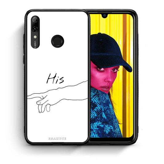 Θήκη Αγίου Βαλεντίνου Huawei P Smart 2019 Aeshetic Love 2 από τη Smartfits με σχέδιο στο πίσω μέρος και μαύρο περίβλημα | Huawei P Smart 2019 Aeshetic Love 2 case with colorful back and black bezels