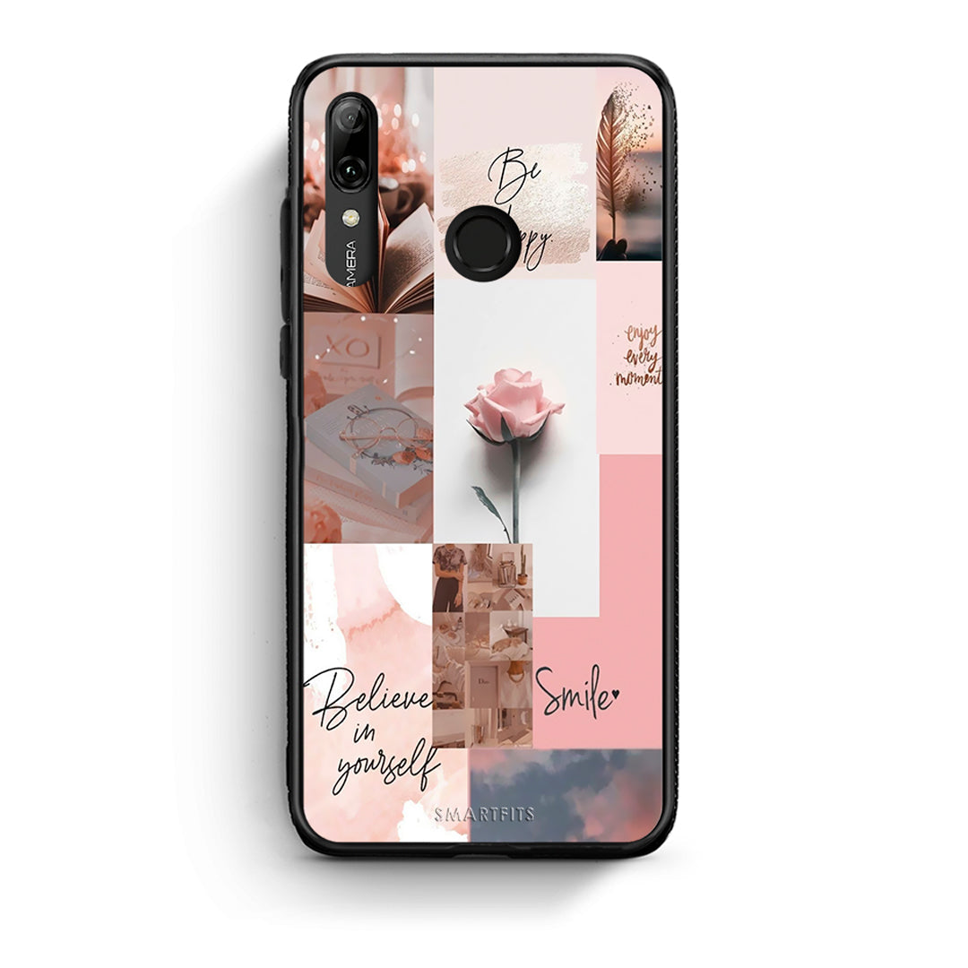 Huawei P Smart 2019 Aesthetic Collage θήκη από τη Smartfits με σχέδιο στο πίσω μέρος και μαύρο περίβλημα | Smartphone case with colorful back and black bezels by Smartfits