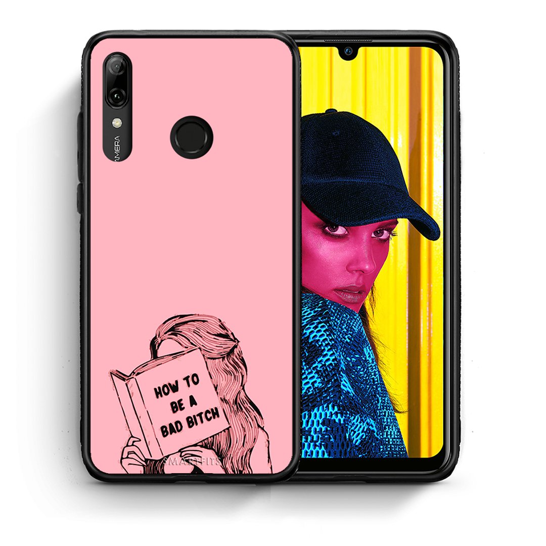 Θήκη Huawei P Smart 2019 Bad Bitch από τη Smartfits με σχέδιο στο πίσω μέρος και μαύρο περίβλημα | Huawei P Smart 2019 Bad Bitch case with colorful back and black bezels