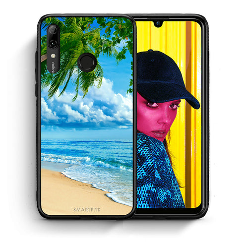 Θήκη Huawei P Smart 2019 Beautiful Beach από τη Smartfits με σχέδιο στο πίσω μέρος και μαύρο περίβλημα | Huawei P Smart 2019 Beautiful Beach case with colorful back and black bezels