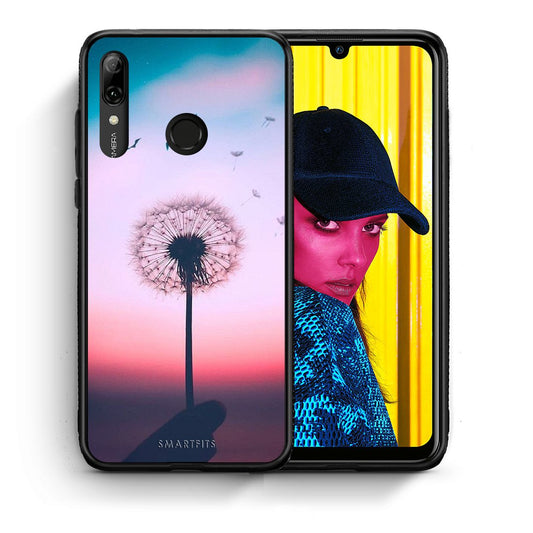 Θήκη Huawei P Smart 2019 Wish Boho από τη Smartfits με σχέδιο στο πίσω μέρος και μαύρο περίβλημα | Huawei P Smart 2019 Wish Boho case with colorful back and black bezels