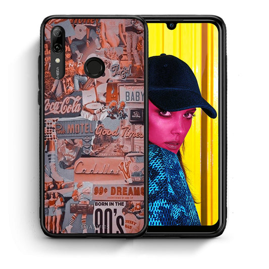 Θήκη Huawei P Smart 2019 Born In 90s από τη Smartfits με σχέδιο στο πίσω μέρος και μαύρο περίβλημα | Huawei P Smart 2019 Born In 90s case with colorful back and black bezels