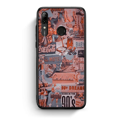 Huawei P Smart 2019 Born In 90s θήκη από τη Smartfits με σχέδιο στο πίσω μέρος και μαύρο περίβλημα | Smartphone case with colorful back and black bezels by Smartfits