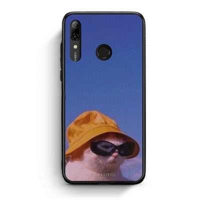 Huawei P Smart 2019 Cat Diva θήκη από τη Smartfits με σχέδιο στο πίσω μέρος και μαύρο περίβλημα | Smartphone case with colorful back and black bezels by Smartfits