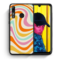 Thumbnail for Θήκη Huawei P Smart 2019 Colourful Waves από τη Smartfits με σχέδιο στο πίσω μέρος και μαύρο περίβλημα | Huawei P Smart 2019 Colourful Waves case with colorful back and black bezels