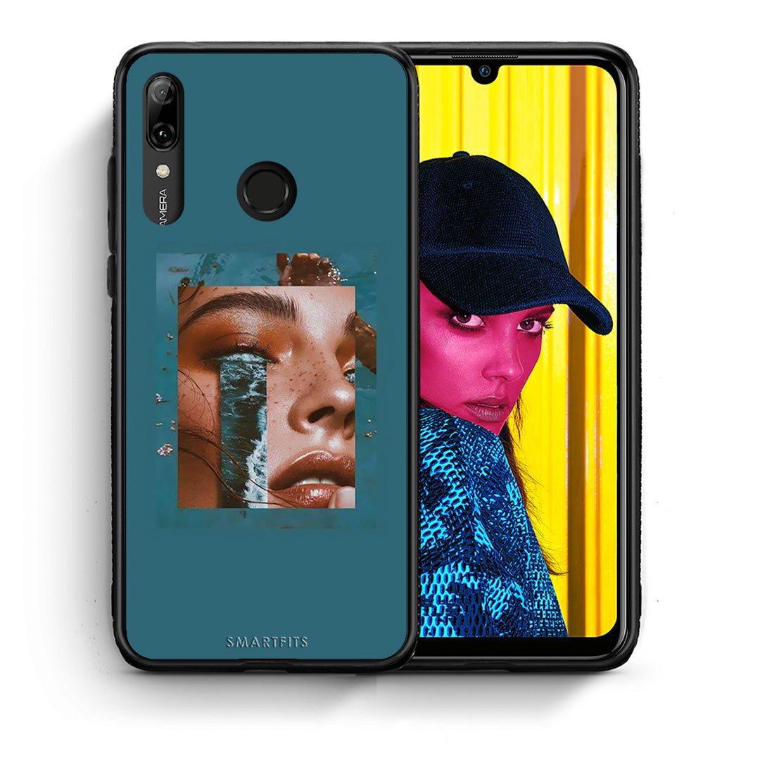 Θήκη Huawei P Smart 2019 Cry An Ocean από τη Smartfits με σχέδιο στο πίσω μέρος και μαύρο περίβλημα | Huawei P Smart 2019 Cry An Ocean case with colorful back and black bezels