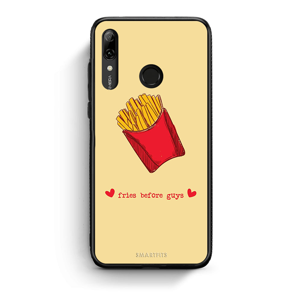 Huawei P Smart 2019 Fries Before Guys Θήκη Αγίου Βαλεντίνου από τη Smartfits με σχέδιο στο πίσω μέρος και μαύρο περίβλημα | Smartphone case with colorful back and black bezels by Smartfits