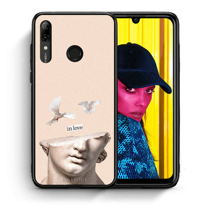 Θήκη Huawei P Smart 2019 In Love από τη Smartfits με σχέδιο στο πίσω μέρος και μαύρο περίβλημα | Huawei P Smart 2019 In Love case with colorful back and black bezels