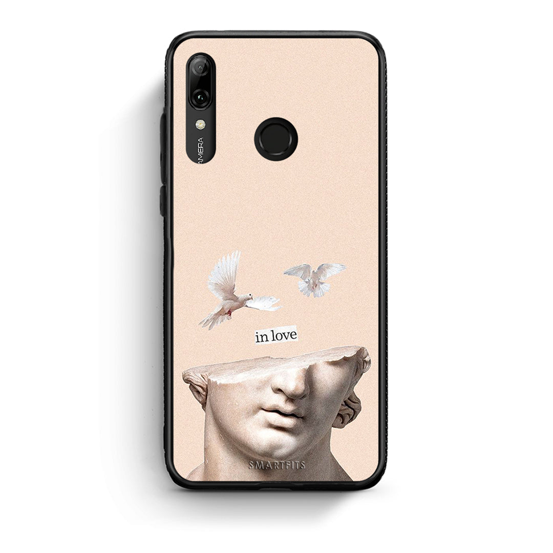 Huawei P Smart 2019 In Love θήκη από τη Smartfits με σχέδιο στο πίσω μέρος και μαύρο περίβλημα | Smartphone case with colorful back and black bezels by Smartfits