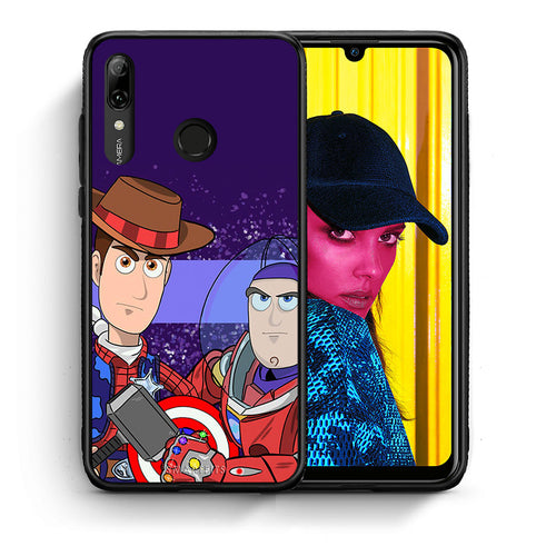 Θήκη Huawei P Smart 2019 Infinity Story από τη Smartfits με σχέδιο στο πίσω μέρος και μαύρο περίβλημα | Huawei P Smart 2019 Infinity Story case with colorful back and black bezels