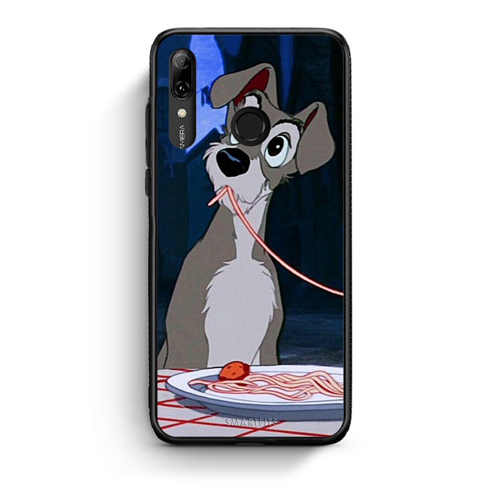 Huawei P Smart 2019 Lady And Tramp 1 Θήκη Αγίου Βαλεντίνου από τη Smartfits με σχέδιο στο πίσω μέρος και μαύρο περίβλημα | Smartphone case with colorful back and black bezels by Smartfits