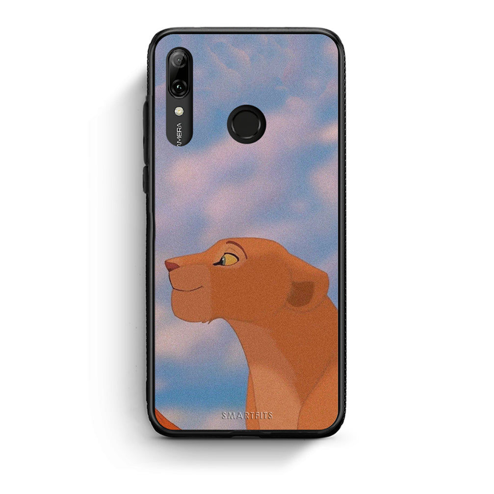 Huawei P Smart 2019 Lion Love 2 Θήκη Αγίου Βαλεντίνου από τη Smartfits με σχέδιο στο πίσω μέρος και μαύρο περίβλημα | Smartphone case with colorful back and black bezels by Smartfits