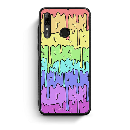 Huawei P Smart 2019 Melting Rainbow θήκη από τη Smartfits με σχέδιο στο πίσω μέρος και μαύρο περίβλημα | Smartphone case with colorful back and black bezels by Smartfits