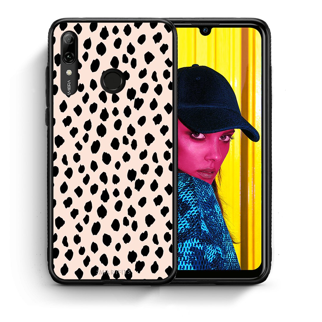 Θήκη Huawei P Smart 2019 New Polka Dots από τη Smartfits με σχέδιο στο πίσω μέρος και μαύρο περίβλημα | Huawei P Smart 2019 New Polka Dots case with colorful back and black bezels