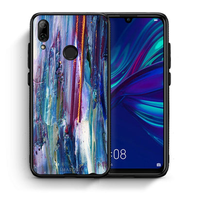 Θήκη Huawei P Smart 2019 Winter Paint από τη Smartfits με σχέδιο στο πίσω μέρος και μαύρο περίβλημα | Huawei P Smart 2019 Winter Paint case with colorful back and black bezels