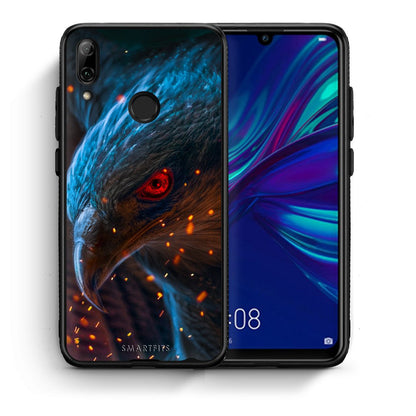 Θήκη Huawei P Smart 2019 Eagle PopArt από τη Smartfits με σχέδιο στο πίσω μέρος και μαύρο περίβλημα | Huawei P Smart 2019 Eagle PopArt case with colorful back and black bezels