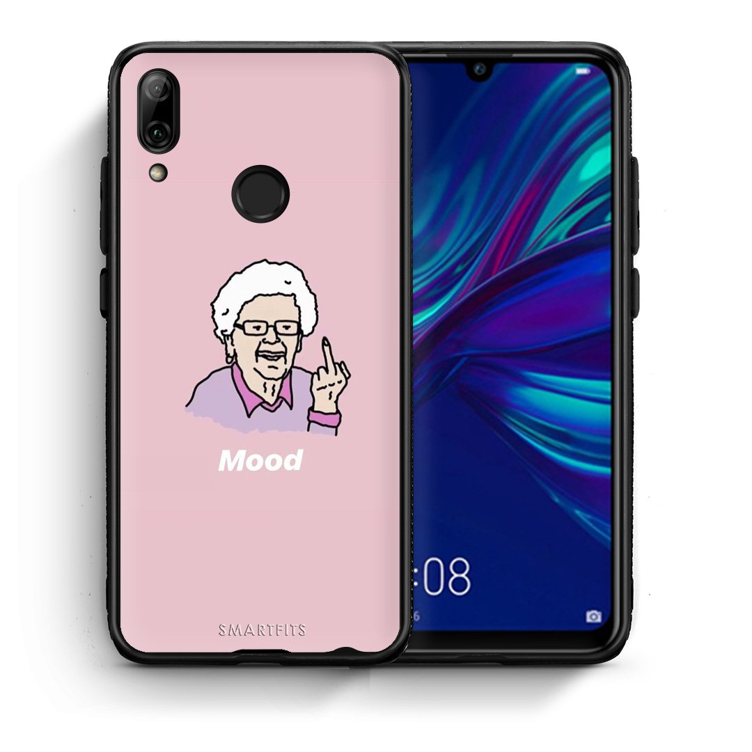 Θήκη Huawei P Smart 2019 Mood PopArt από τη Smartfits με σχέδιο στο πίσω μέρος και μαύρο περίβλημα | Huawei P Smart 2019 Mood PopArt case with colorful back and black bezels