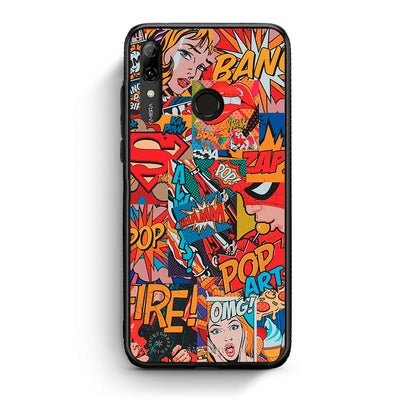 Huawei P Smart 2019 PopArt OMG θήκη από τη Smartfits με σχέδιο στο πίσω μέρος και μαύρο περίβλημα | Smartphone case with colorful back and black bezels by Smartfits