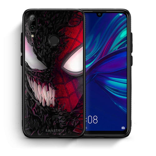 Θήκη Huawei P Smart 2019 SpiderVenom PopArt από τη Smartfits με σχέδιο στο πίσω μέρος και μαύρο περίβλημα | Huawei P Smart 2019 SpiderVenom PopArt case with colorful back and black bezels