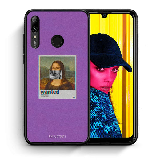 Θήκη Huawei P Smart 2019 Monalisa Popart από τη Smartfits με σχέδιο στο πίσω μέρος και μαύρο περίβλημα | Huawei P Smart 2019 Monalisa Popart case with colorful back and black bezels