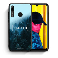 Thumbnail for Θήκη Huawei P Smart 2019 Breath Quote από τη Smartfits με σχέδιο στο πίσω μέρος και μαύρο περίβλημα | Huawei P Smart 2019 Breath Quote case with colorful back and black bezels