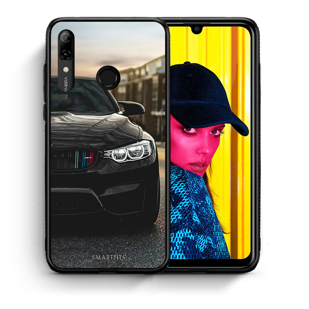 Θήκη Huawei P Smart 2019 M3 Racing από τη Smartfits με σχέδιο στο πίσω μέρος και μαύρο περίβλημα | Huawei P Smart 2019 M3 Racing case with colorful back and black bezels