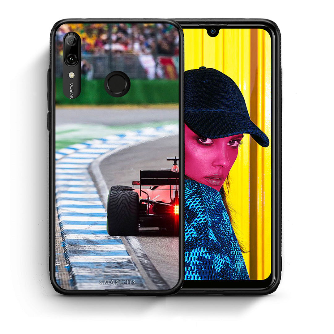 Θήκη Huawei P Smart 2019 Racing Vibes από τη Smartfits με σχέδιο στο πίσω μέρος και μαύρο περίβλημα | Huawei P Smart 2019 Racing Vibes case with colorful back and black bezels